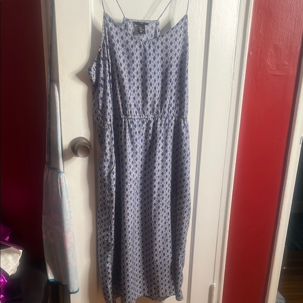 H&M Blue Spaghetti Strap Sundress